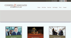 Desktop Screenshot of cummingandassociateslaw.com